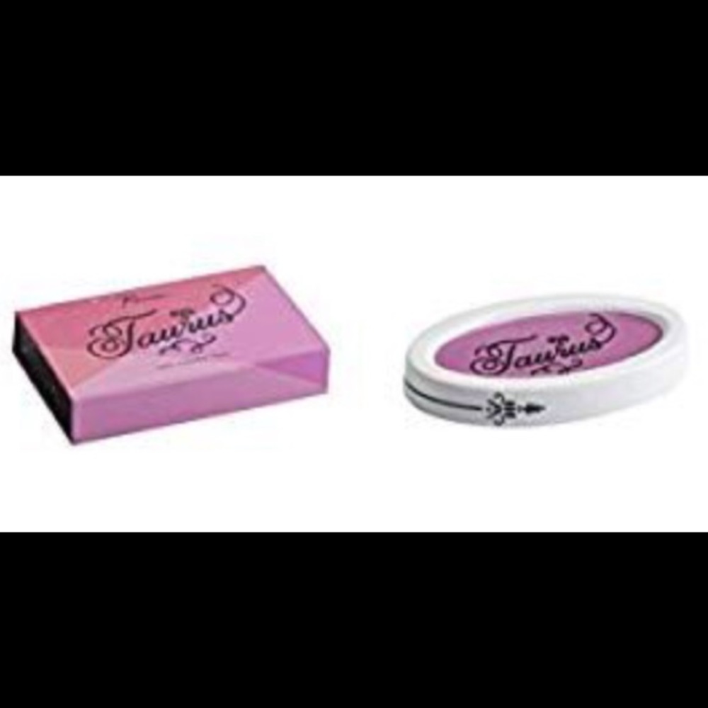 💕🎁GIFT NEW in box Rosanna Zodiac Pink/White catchall oval Ceramic Tray